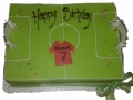 Torte-Fussballfeld